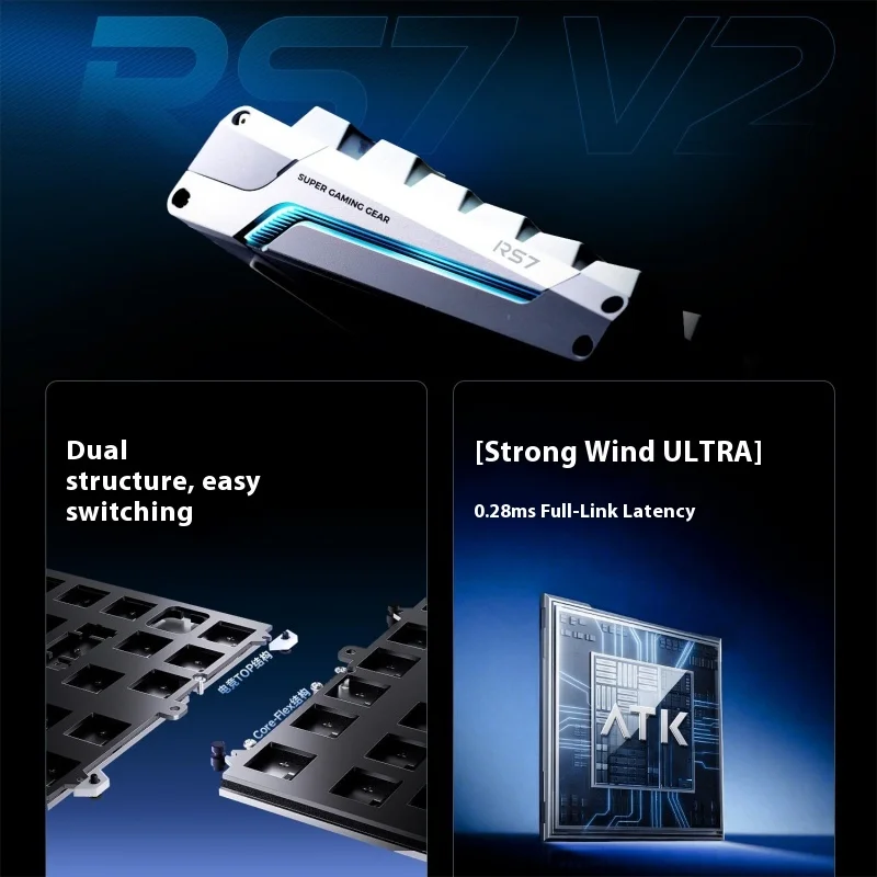 ATK RS7 V2 Wired Gaming Keyboard Magnetic Switch 8K Polling Rate