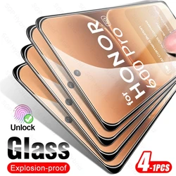 Protezione in Vetro Temperato Completa Premium con Custodia Honer 600Pro - 4-Pack Film HD
