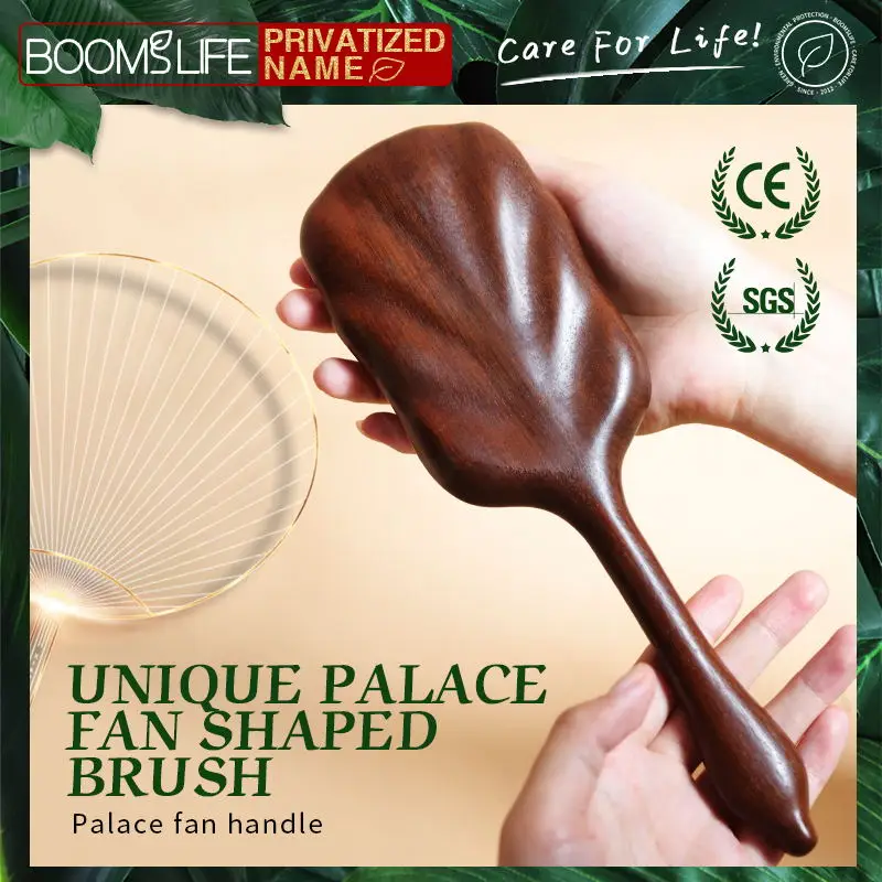 Hair Brush Luxurious Sandalwood Hair Brush Women Wide Teeth Paddle Wooden Comb for Hair Massage Scalp Brosse Cheveux