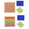 1-100 Digital Math Learning Toy Educational Montessori Toys Train Logical Wooden Sudoku Board for Birthday Gift Kids Children 4