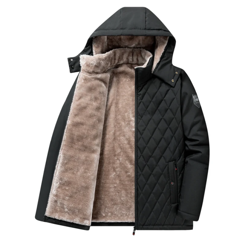 Parkas Winter Jacket Mens Winter Parkas Coat Male Windbreaker Hooded Parkas Men Thick Warm Loose Parka Jacket Men