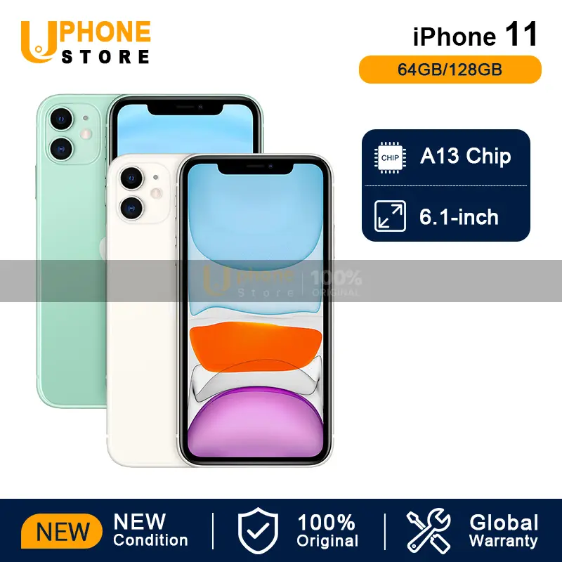 Apple iPhone 11 Smartphone – A13 Bionic Chip, 64GB/128GB Storage