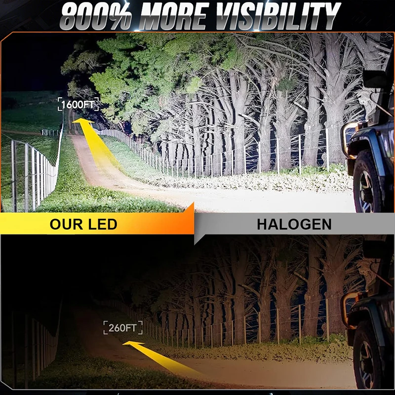 Bullvision D1S D3S LED 헤드라이트, HID D2S D4S D5S D8 터보 LED, 양면 CSP 칩, 6500K 플러그 앤 플레이, 자동차 램프, 제논 HID, 30000LM, 35W