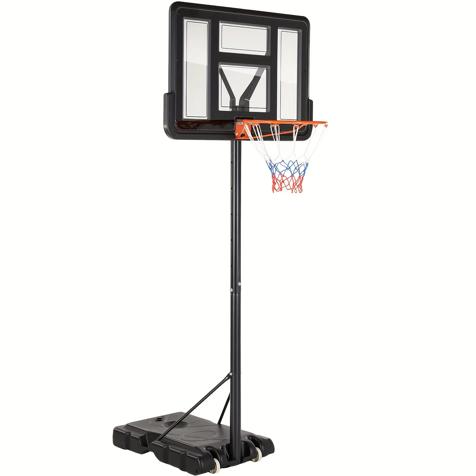 

4.2-10ft height adjustable portable outdoor family basketball board, can be filled base Indoor basketball hoop Silent basketball