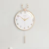 Wall clock table decoration accessories pure copper antler shape bedroom Interior luxury silent pendulum home fashion Nordic art 3