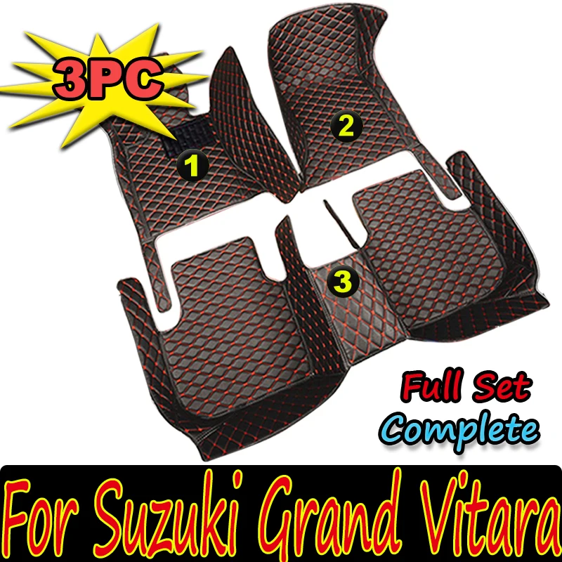 

Car floor mats for Suzuki Grand Vitara (Four doors) 2007-2009 2010 2011 2012 2013 2014 2015 2016 2017 auto foot Pads automobile