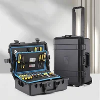 Drawbar Tool Box Multifunctional Big Size Woodworking Electrician Special Repair Tools Accessories Hardware Organizer Boxes 1