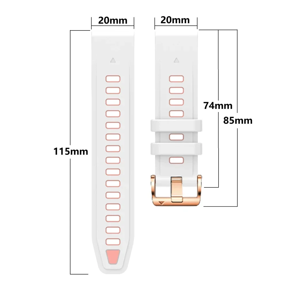 Elegant Quickfit 20mm Women's Watch Strap - Premium Smartwatch Wristband Bracelet