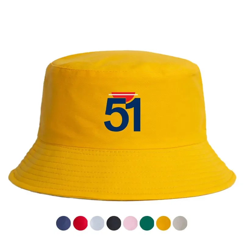 Man's Summer 51 Pastis's Bucket Hats Women Reversible Cool Outdoo Bob Hat Unisex Daily Fisherman Caps Unisex Daily Beach Sun Hat 2