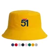 Man's Summer 51 Pastis's Bucket Hats Women Reversible Cool Outdoo Bob Hat Unisex Daily Fisherman Caps Unisex Daily Beach Sun Hat 2