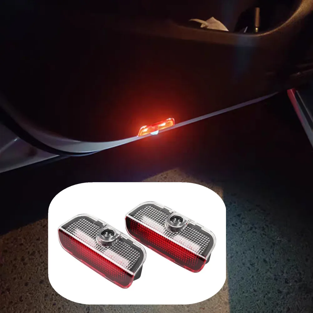 LED Car Door Projector Welcome Ghost Shadow Light Accessories 2 For VW Passat B6 B7 B8 B9 Touareg Golf 5 6 7 Jetta MK6 MK7 GTI R
