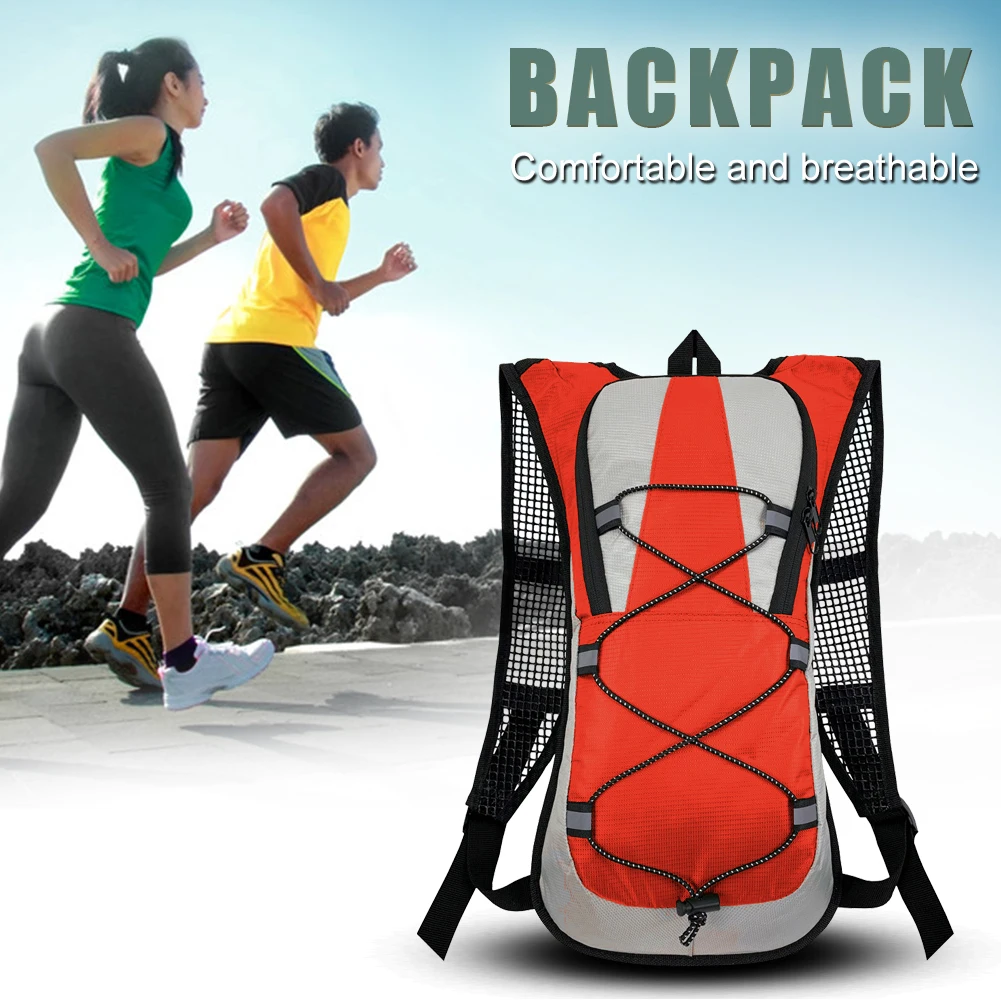 Outdoor Cycling Knapsack Reflective Running Cycling Hiking Hydration Backpack Pack Vest Bag for Water Bag Bicycle Accessories