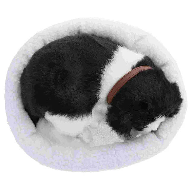 Szimuláció Állatmodell Realisztikus Alvó Kutya Border Collie Töltött Állatok Játékok Élethű Lélegző Kutyák Dekorációk Otthon - Image 3