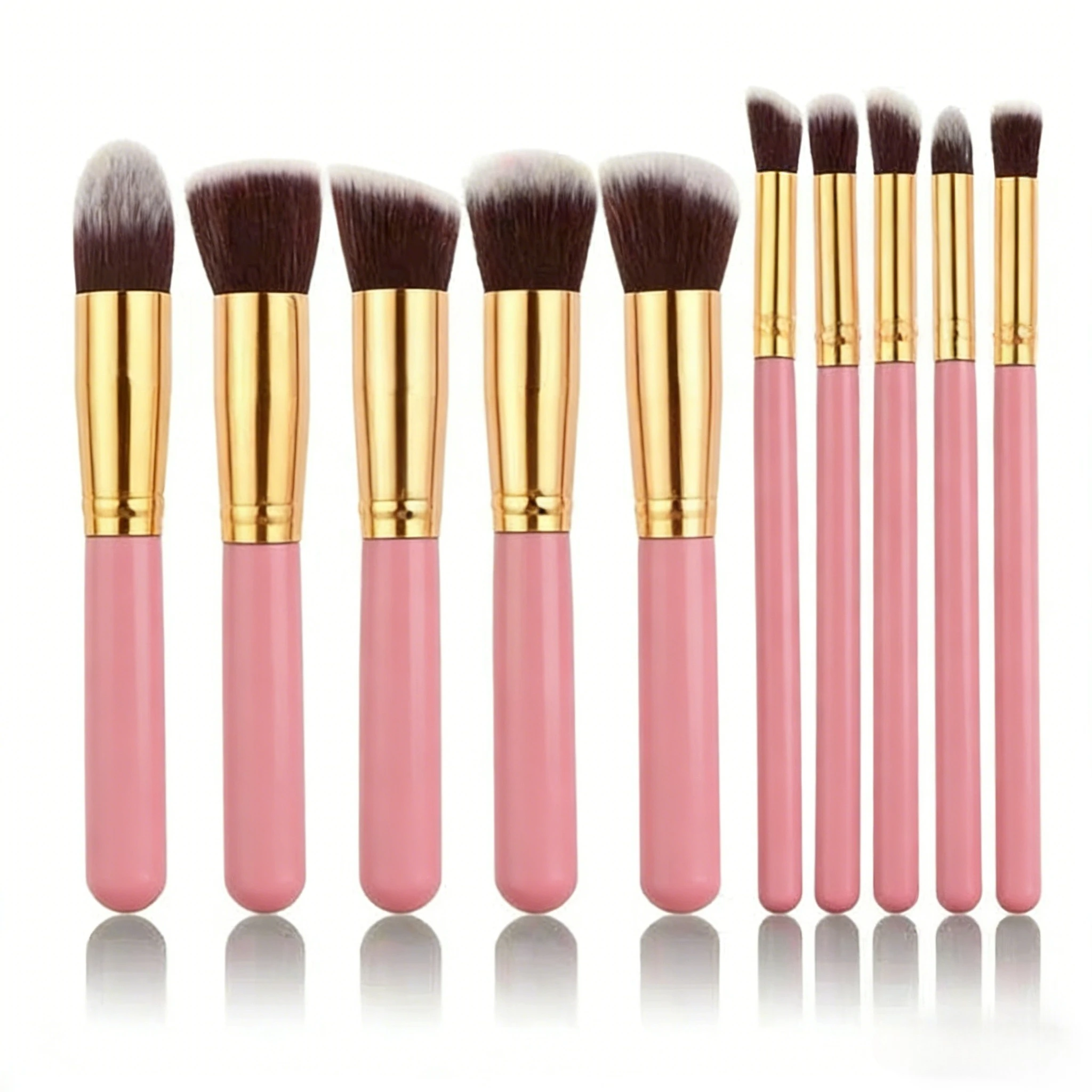 10-Piece Black Beauty Makeup Brush Set