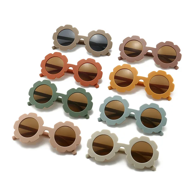 Children's frosted macaron color series 2023 new baby sunglasses cute and trendy children's sunglasses