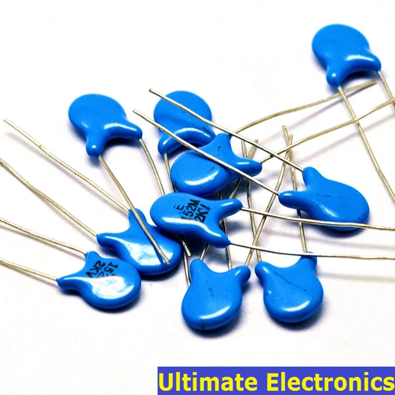 

50pcs 1.5nF 152 2KV 1500pF 2000V High Voltage Ceramic Disc Capacitor