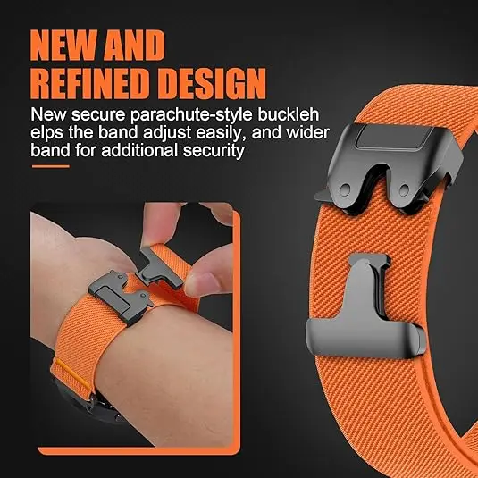 Nylon Quick Fit Sports Bracelet Strap - 26/22/20mm Adjustable Band