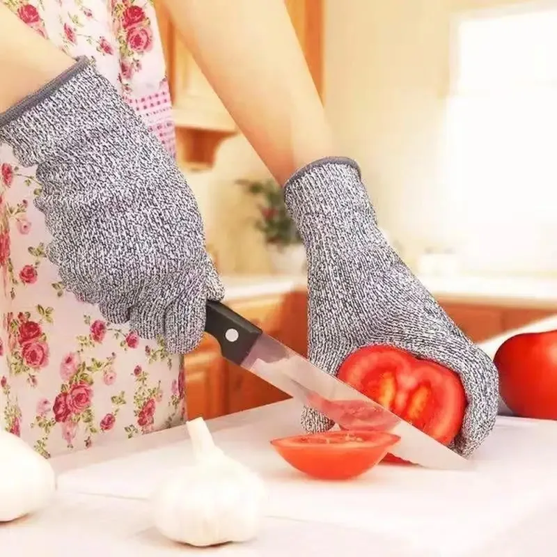Level 5 HPPE Anti-Cut Gloves Kitchen Gardening Anti-Cut Knitted Gloves Anti-Thorn Wear-Resistant Glass Building Cutting Gloves 3 Level 5 HPPE Anti-Cut Gloves Kitchen Gardening Anti-Cut Knitted Gloves Anti-Thorn Wear-Resistant Glass Building Cutting Gloves 3