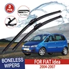 For FIAT Idea  2004-2007 Car Windshield Wiper U-type Soft Rubber Frameless Bracketless Car Wipers 22"+16" 1