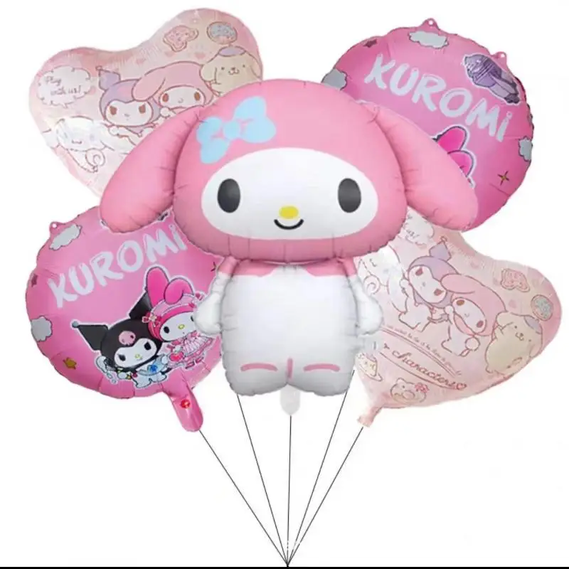 

Sanrio Cinnamoroll Mymelody Cute Gas Balloon Cartoon Characters Balloons Children's Birthday Decorations Toys Photography Props