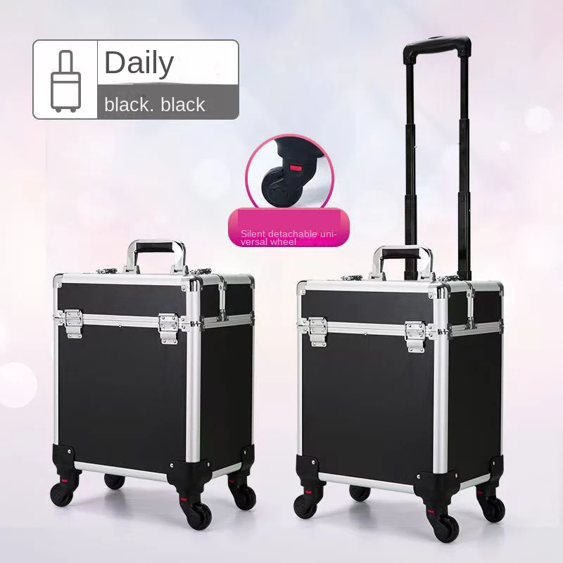 Profi Make-up Koffer Trolley Mit Rollen Und Schloss_voghion.com