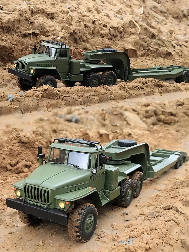 WPL Military Truck B36/3 B36 E-1 Car RC Truck Transport Vehicle Trailer 1/16 Full Scale Military Mode Crawler Monster WPL CAR 3