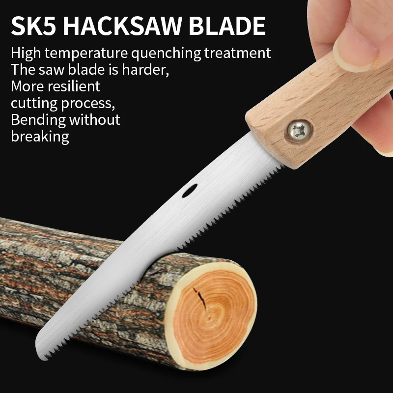 LUXIANZI Multifunctional Folding Hand Saw Mini Portable Woodworking Garden Camping Pruning Thick Branches Household Hand Tools