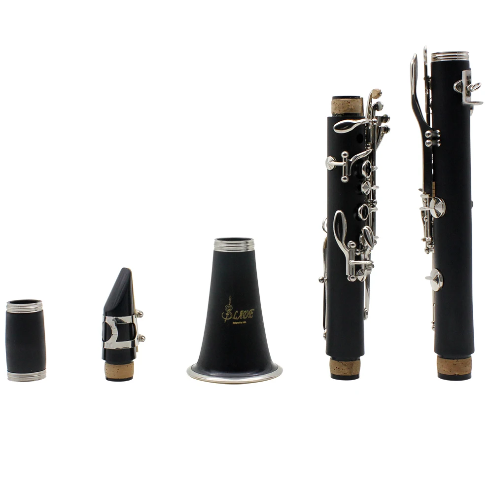 SLADE Clarinet Bb Clarinet 17 Keys 6 Rings Blackwinds Clarinetto Portable ABS Professional Woodwind Musical Instruments