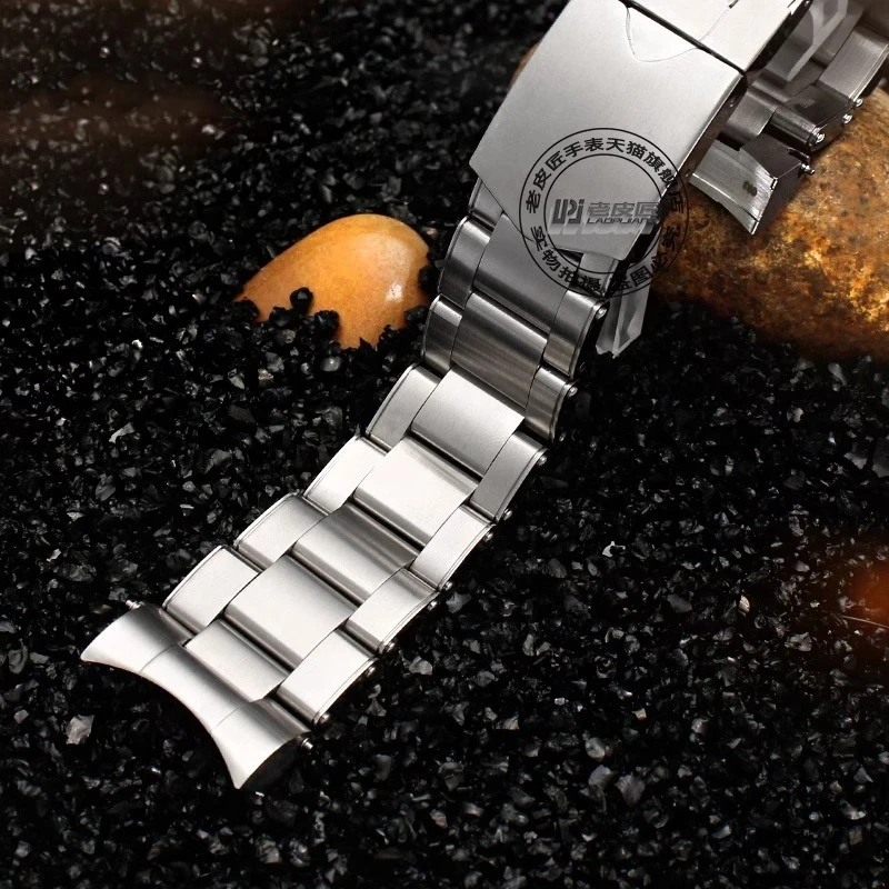 CINTURINO UOMO OYSTER 100 % ACCIAIO ORO 20 MM. LUNGHEZZA CM. 16,5 (48