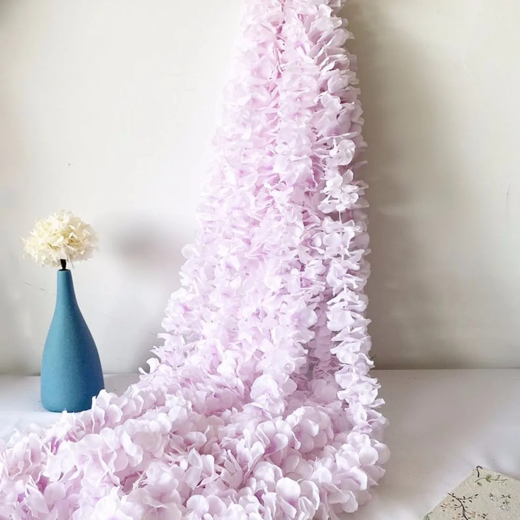 

100cm Artificial Wisteria Flowers Hanging Garland Vine Rattan Silk Fake Flower String Ornament Pendant Wedding Party Home Decor