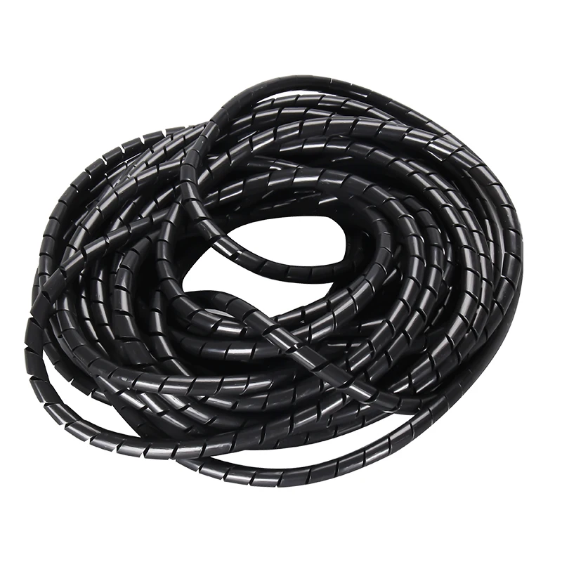 12M Cable Wire Wrap Organizer Spiral Tube Cable Winder Cord Protector Flexible 3D Printer Cable Management Wire Storage Pipe 6 pin 6 core pipe camera connection cable flexible soft test cable connecting wire cable gx16 male to male