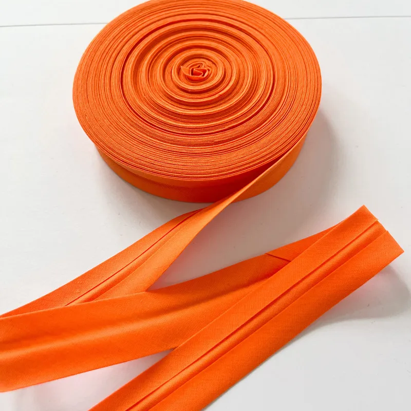 20 mm breites Polyester-Schrägband zum Nähen und Verzieren, einlagiges Band in Uni-Farbe, Nähzubehör für DIY und Schneiderei – Detail 6
