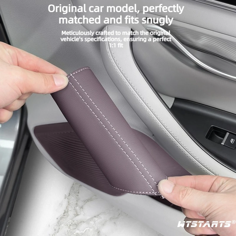 BYD Seal U DM-i 2023-2025 도어 핸들 보호 커버, 스크래치 방지 가드 4개 세트, 간편 설치, 인테리어 액세서리