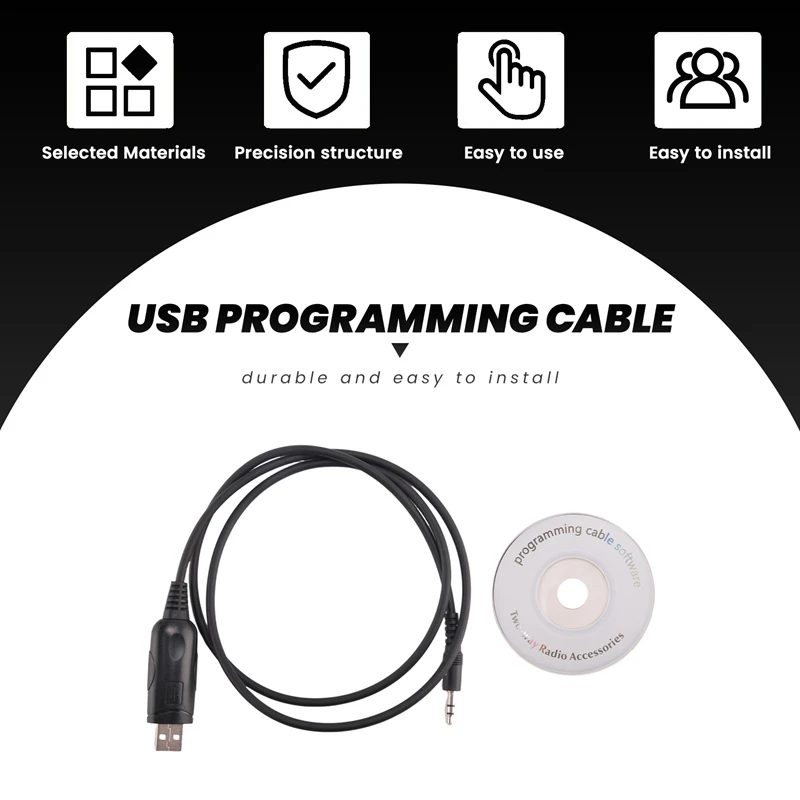 3.5Mm USB Programming Cable OPC-478U ICOM IC-F11 IC-F11S IC-2200H IC-2720H