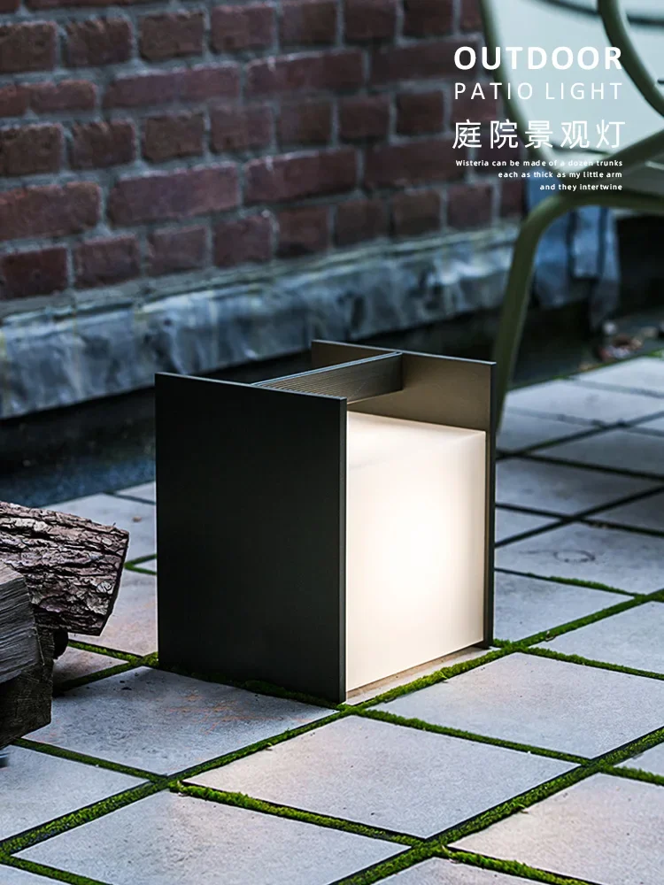 Outdoor courtyard lights, waterproof lawn lights, rechargeable portable camping villa landscape