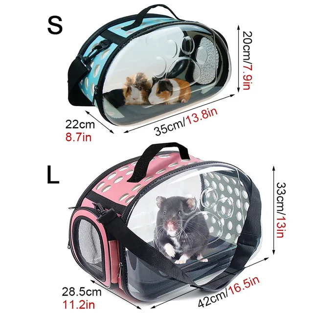 Transparent Foldable Outdoor Pet Travel Carrier Bag Portable Foldable Transparent Handbag Carrier Shoulder Travel Bag Carrier 4