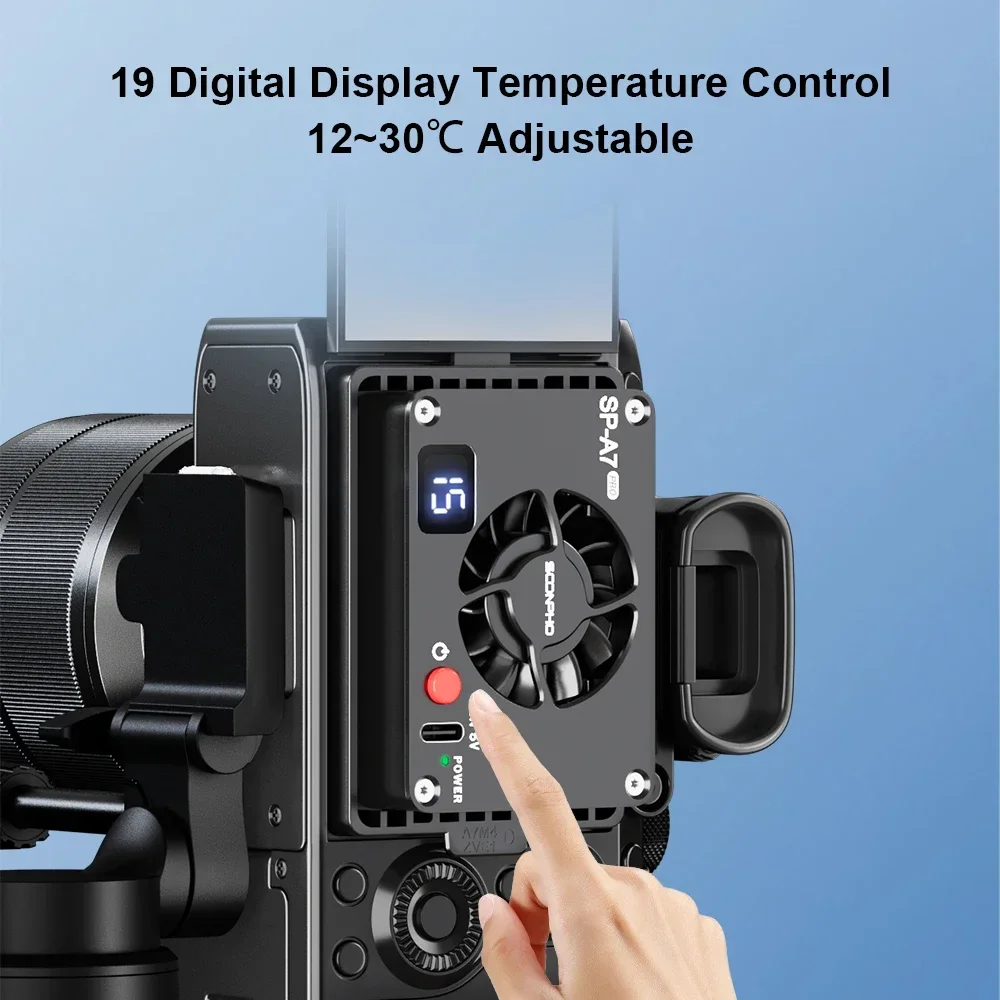 Soonpho SP-A7 Pro Camera Universal Cooling Fans Reduce Heat Extend - Main Image