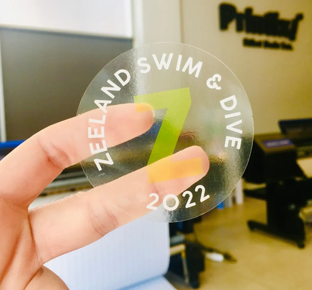 50pcs Custom Clear Stickers with White Ink – Personalized Waterproof Transparent Labels... - SKU SSL900293 - UGI Packaging