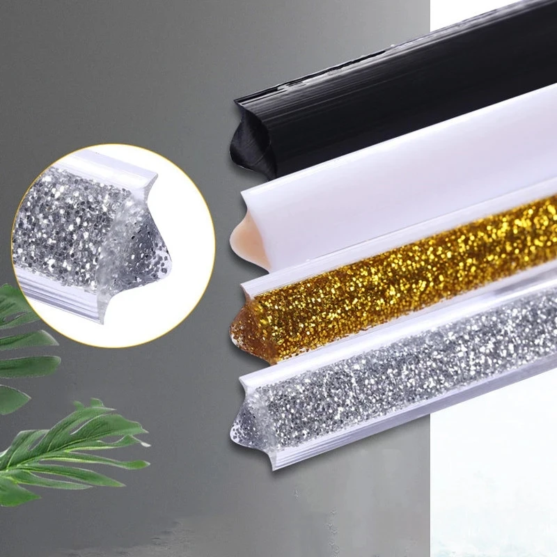 Self-Adhesive Ceramic Tile Gap Tape Edge Strips Kitchen Sink Toilet Stickers Decoration Strip adhesive tapes 6M/Roll