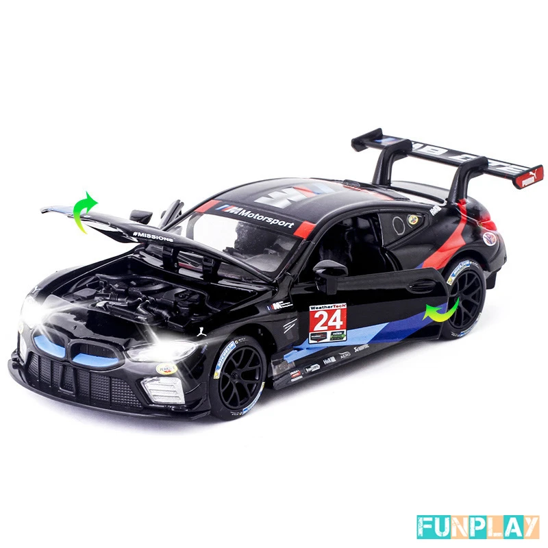 

1/32 Model Car Die Cast Track Car Collection Toys Hobby Boys Kids Gift 1/32 Alloy BMW Mini GT Vehicle Model Metal Toy For Boy