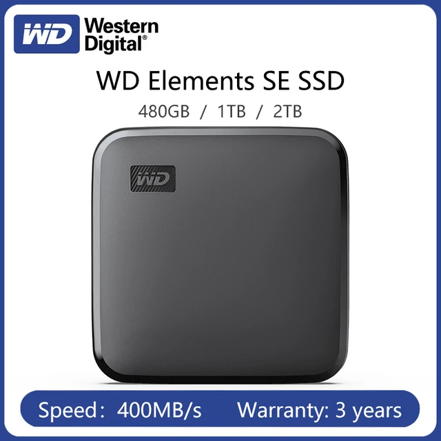 Western Digital Elements SE 2TB SSD Portable Solid State Drive 