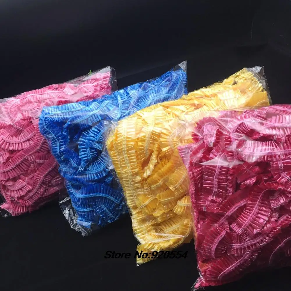 100pcs Disposable Shower Caps Hat Bathing Caps Hotel One-Off Elastic Shower Cap Clear Hair Salon Bath disposable shower cap shower cap disposable hair cap