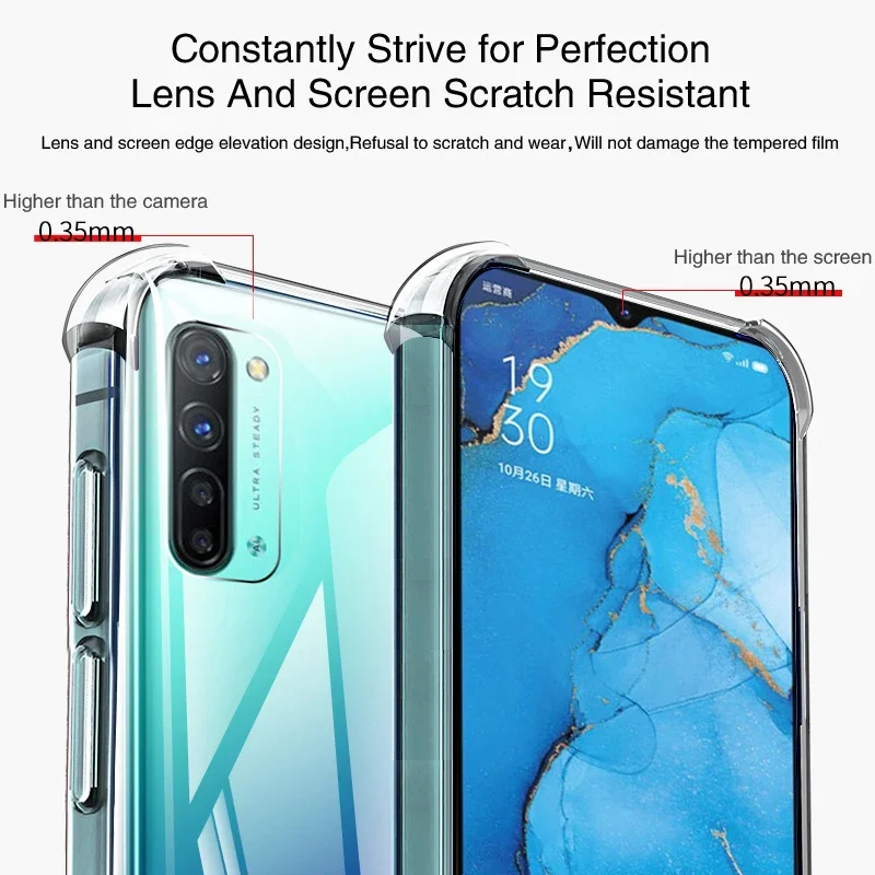 Clear Soft Silicone Anti-Knock Phone Case with Airbag Protection