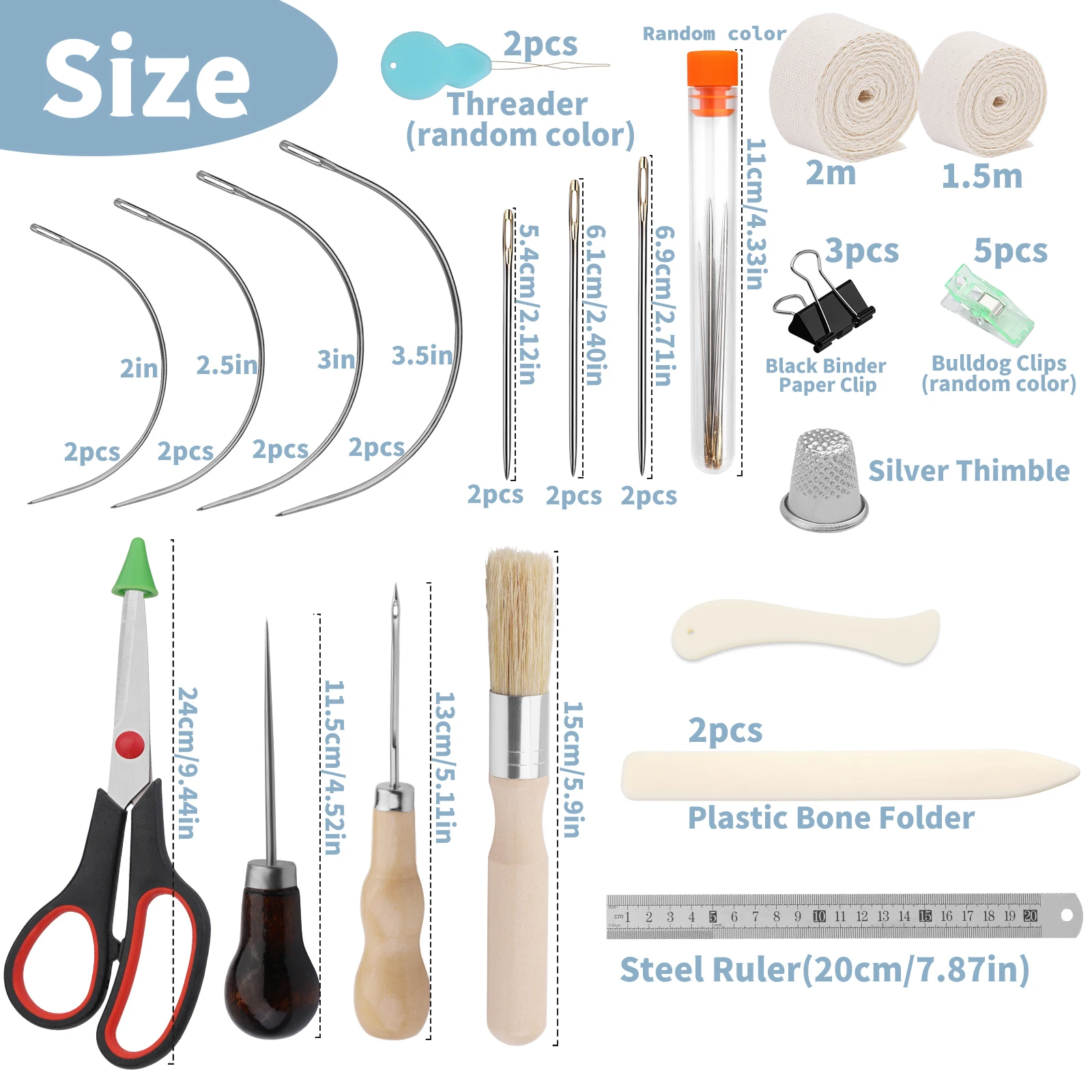 41 Pcs Bookbinding Tools Set 3 Pcs Bone Folder Paper Creaser Paper Folding Tool Book Binding Starter Tools Kit Bookbinding bookbinding kit