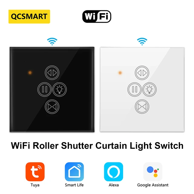 Interruptor WiFi para persianas motorizadas, Control remoto para persianas  motorizadas, Alexa Echo Smart Home, Tuya Smart Life, EU - AliExpress