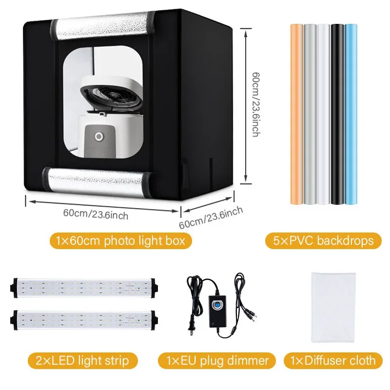 صندوق إضاءة استوديو فاخر ٦٠ سم