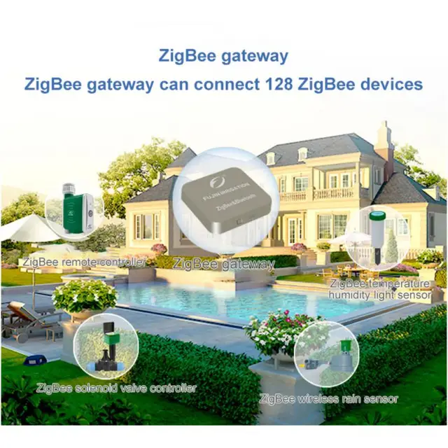 Tuya SmartLife Zigbee Garden Watering Timer Smart Sprinkler Drip Irrigation System Built-in Water Flow Recorder Water Controller 3