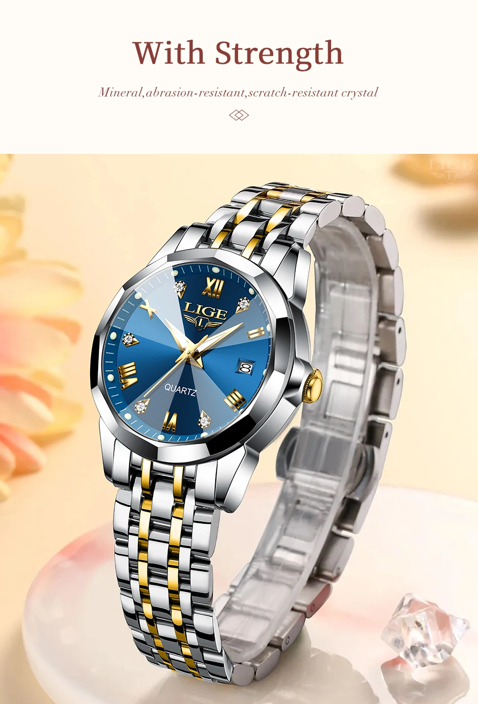 LIGE Orologio Donna - Vista laterale