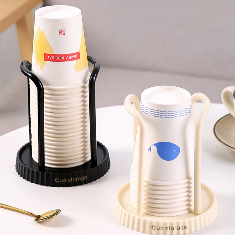 Cup Storage Holder Paper Cup Dispenser Paper Cup Storage Holder Rack Shelf Water Tea Cups Dispenser Mug Display Stand Organizer Supplies Home Organization Storage Tool