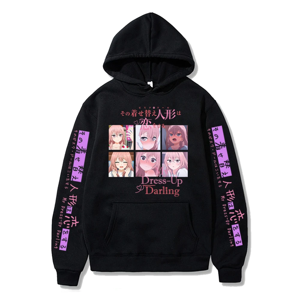 

Japanese Manga My Dress-Up Darling Hooded Cute Kitagawa Marin Hoodie Sweatshirts Streetwear Men Women Unisex